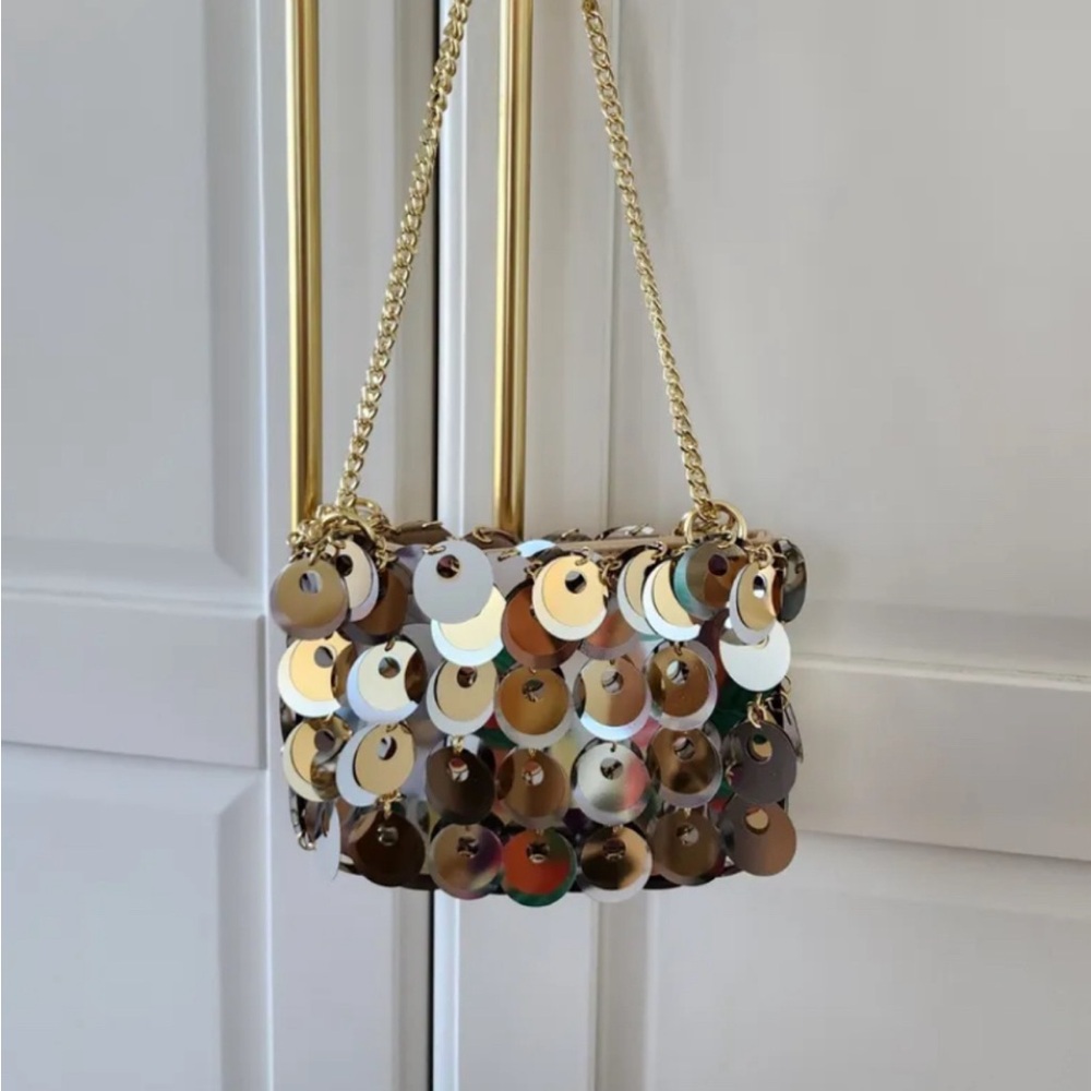 Rabanne Iconic chain disc bag